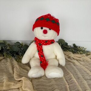 1999‎ Ty Beanie Buddies Snowman Snowboys Chriatmas 15" pellet plush 90s y2k toy